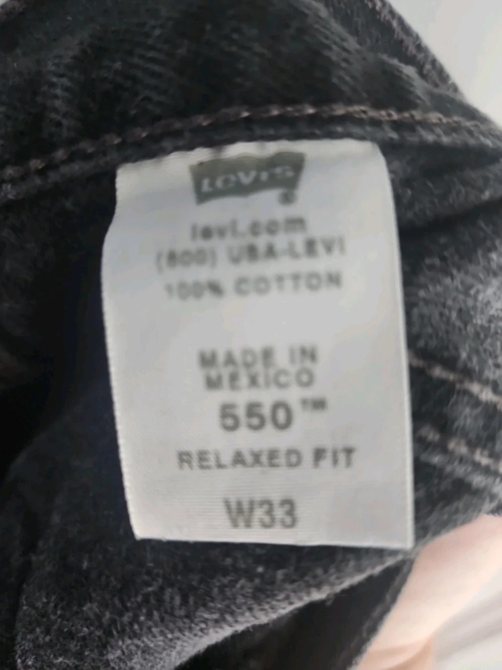 Levi's 550 Vintage 90s Black Men's Denim Shorts